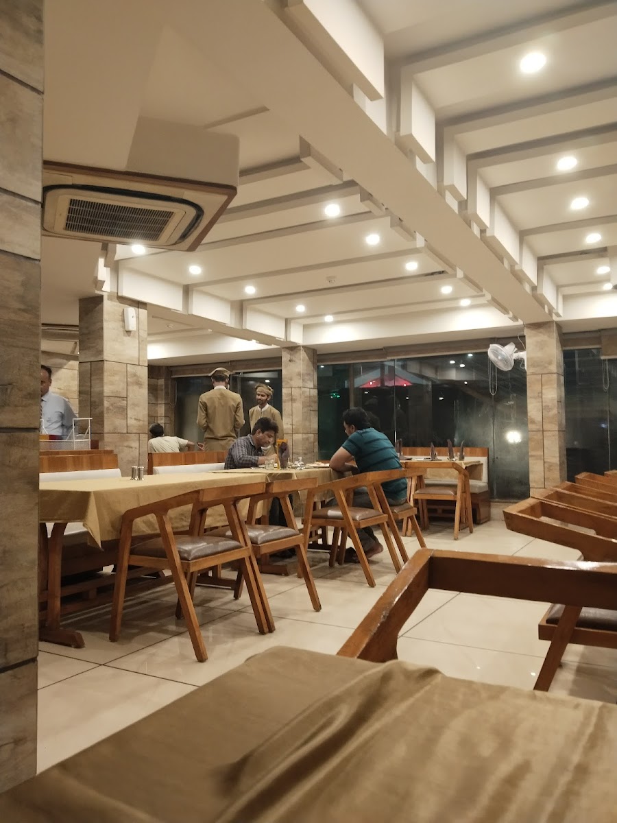 Family dining area with warm lighting